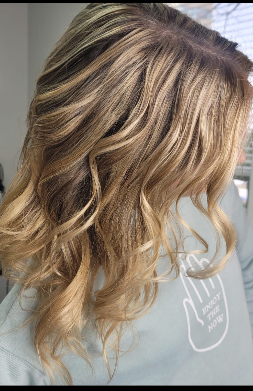 Blonde hair colour and hair cut by Sania M Hairstylist, hairdresser based in Guelph.