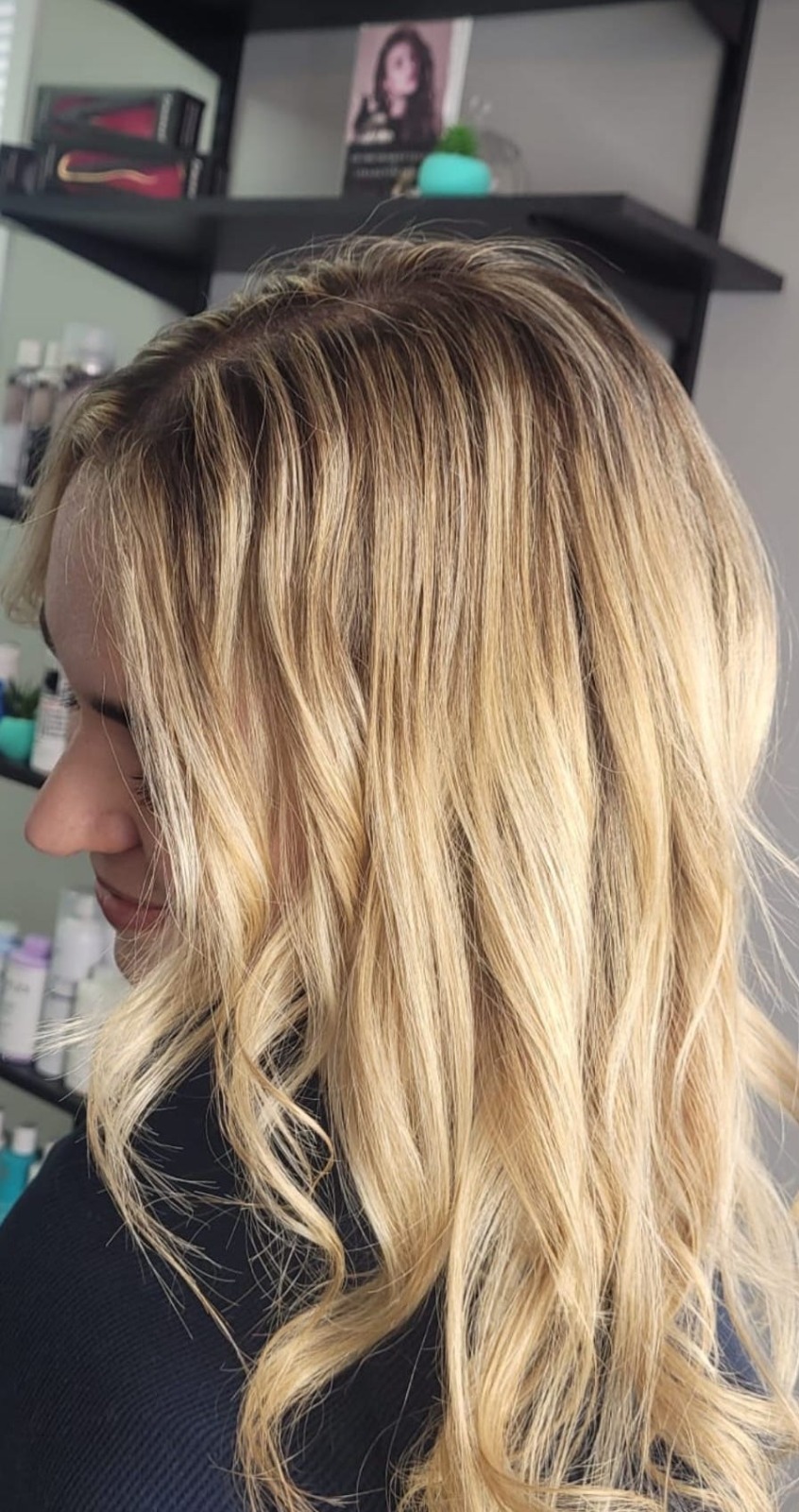 Blonde hair colour and hair cut by Sania M Hairstylist, hairdresser based in Guelph.