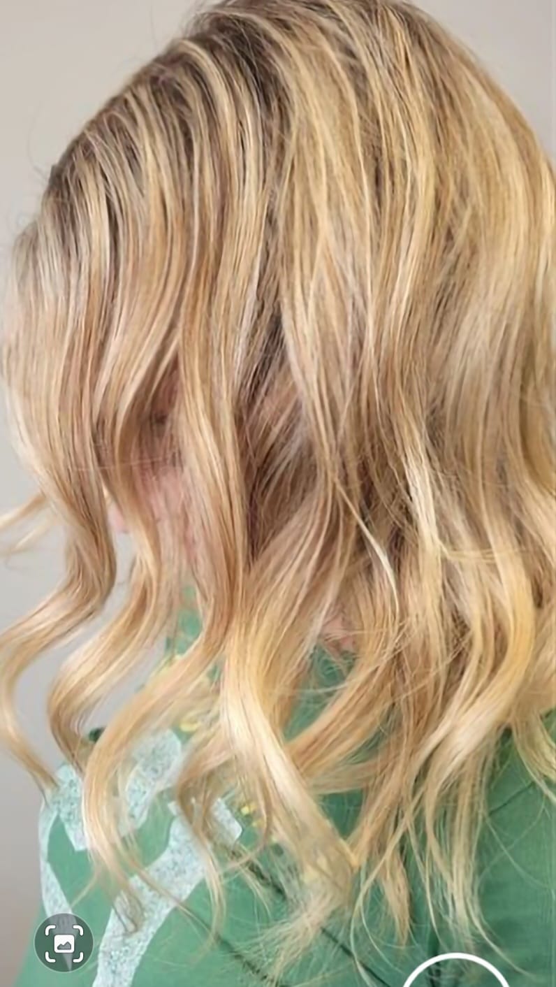 Blonde hair colour and hair cut by Sania M Hairstylist, hairdresser based in Guelph.