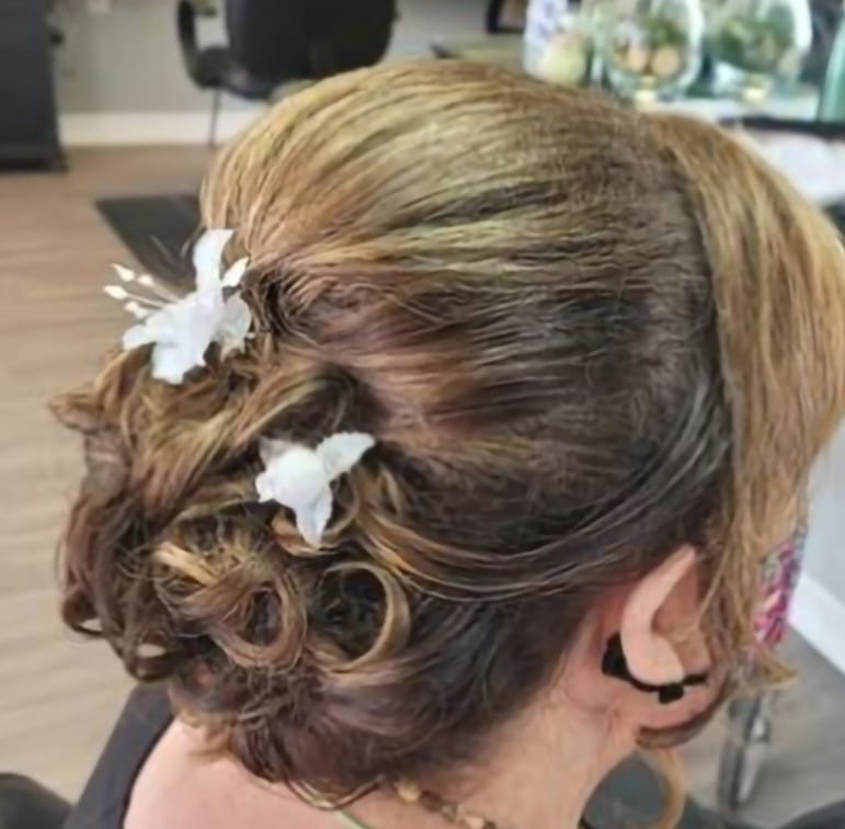 Up-do hairstyle by Sania M Hairstylist, hairdresser based in Guelph.